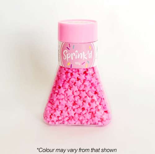 Sprink'd Sprinkles - Stars Light Pink - Click Image to Close